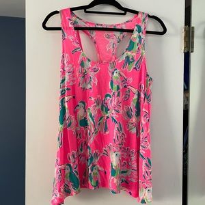 Lilly Pulitzer Toucan Can Tank, Sz M EUC